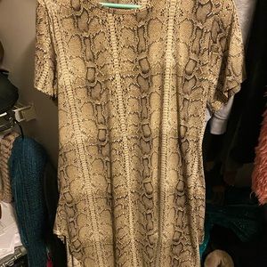 Snakeskin tunic top